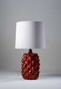 Red Magma shown with 15" Fez in Natural Linen with Cream Card lining