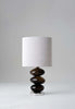 Cedar with Nickel Base shown with 10" Slim Striaght Oval in Natrual Linen and cream card linning
