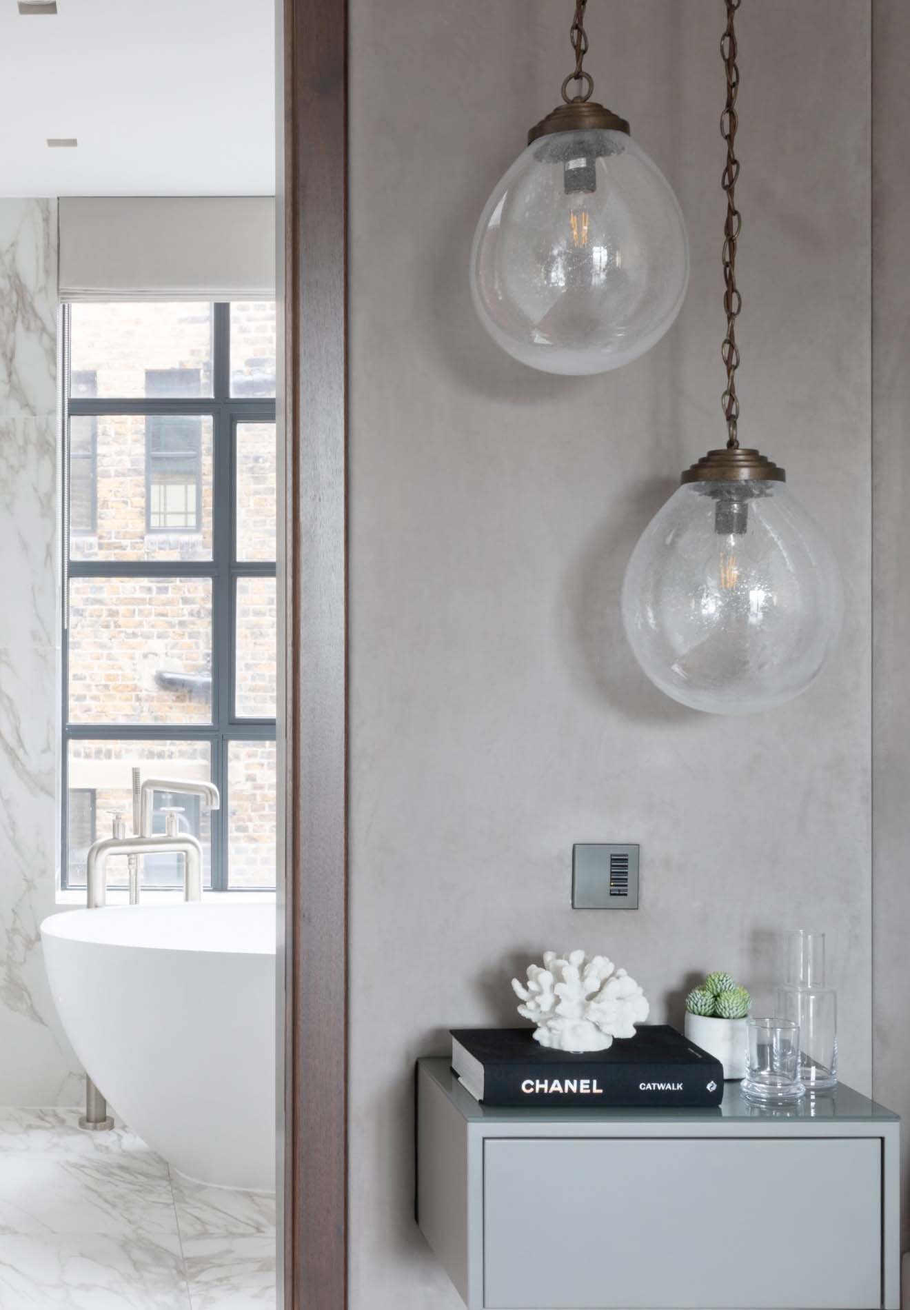 Porta Romana Large Orb pendant featured in JSRE Partners' Interiors, photography by Paul Craig