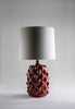 Red Magma shown with 15" Fez in Putty Silk with Cream Card lining