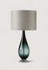 Petrol with Nickel Base shown with 16" Tall Cylinder in Dove Satin with Cream Card lining