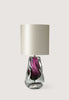Aubergine shown with 12" Top Hat in Dove Satin with Cream Card lining
