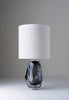 Charcoal shown with 12" Top Hat in Natural Linen with Cream Card lining