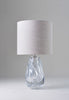 Clear shown with 12" Top Hat in Natural Linen with Cream Card lining