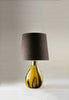 Mustard with Brass Collar shown with 14" Bongo in Pecan Linen with Cream Card lining