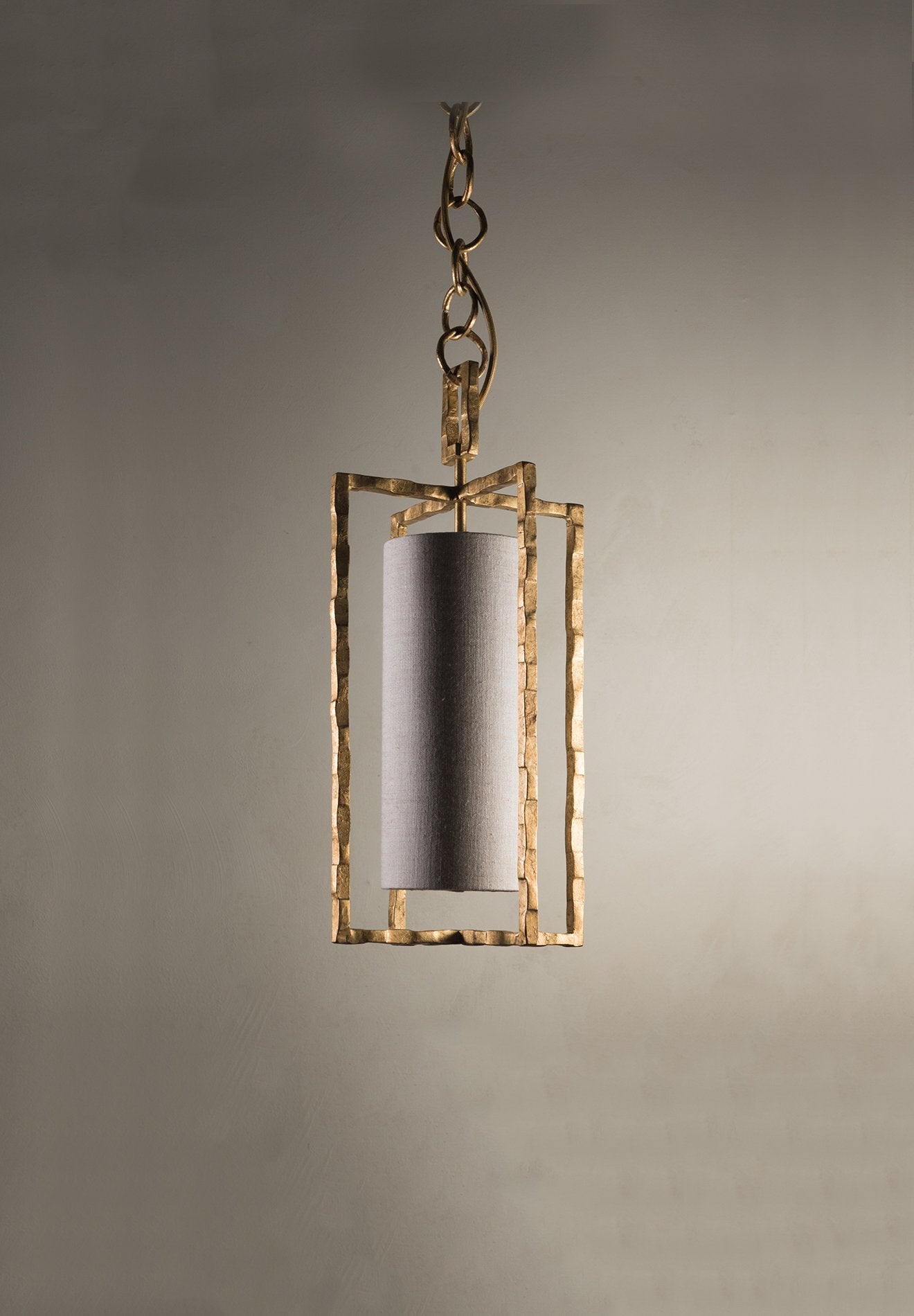 Gold shown with 5" Tall Cylinder in Natural Linen with Cream Card lining