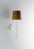 Plaster White shown with 7" Bongo in Wicker with UL backplate