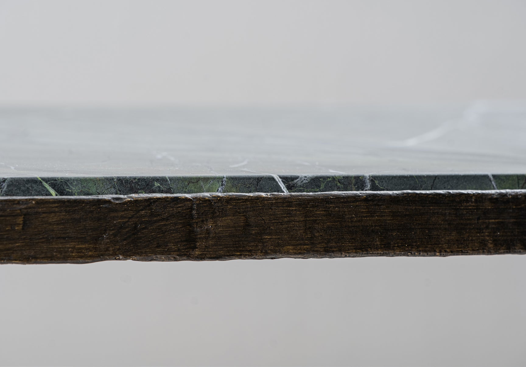 New Bronze with Verde Fantastico Honed Marble