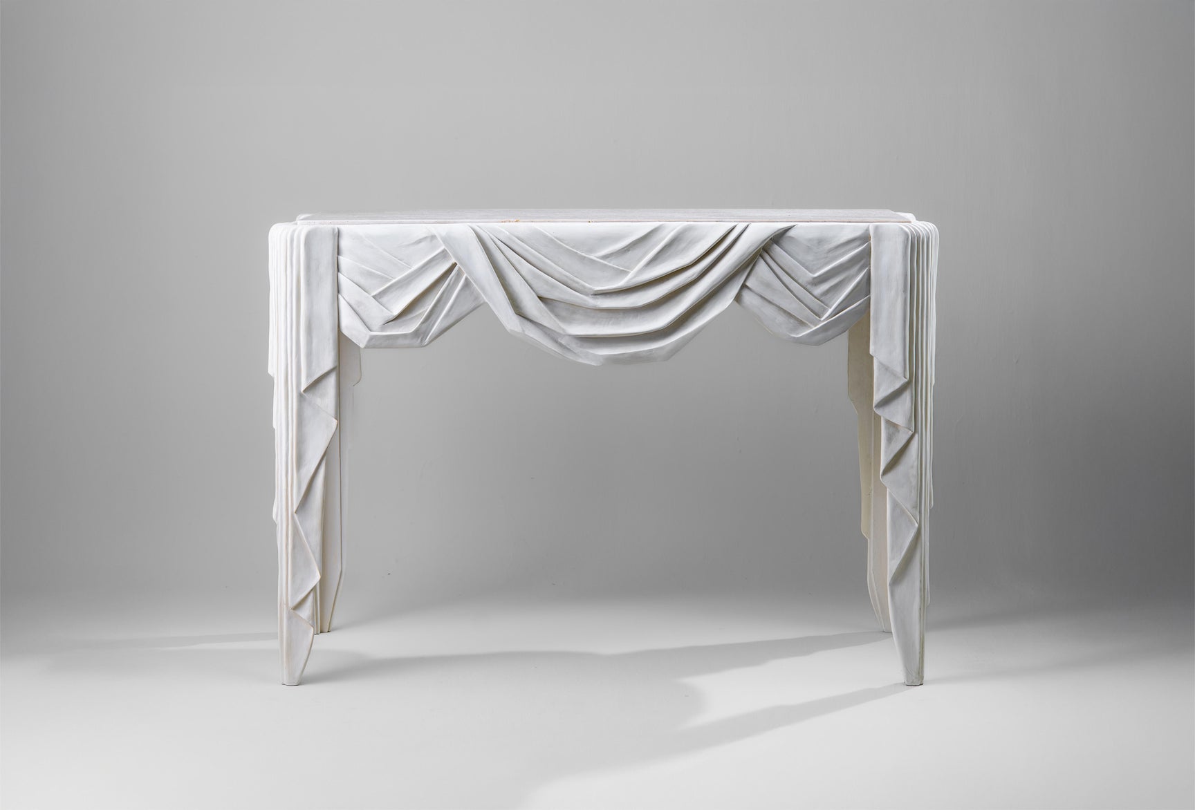 Anziano White with Romano Travertine unfilled and honed marble