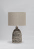 Spacedust shown with 16" Tall Cylinder in Ghost Silk Linen with Cream Card lining