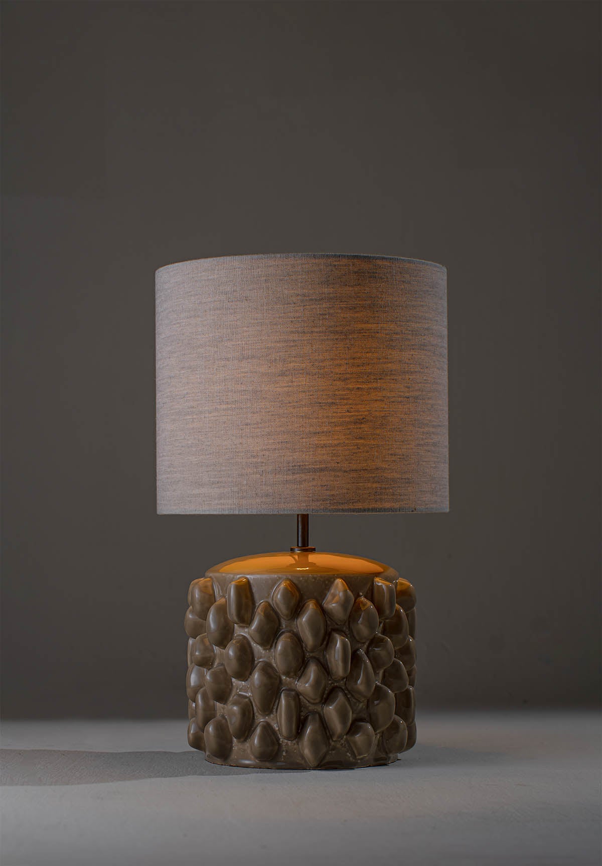 Almond shown with 12" Low Hat in Natural Linen and Cream Card lining
