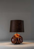 Burnt Clay with 10" Drum in Cocoa Cotton and Cream Card lining 