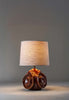 Burnt Clay with 10" Drum in Natural Linen and Cream Card lining 