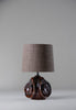 Cinder with 10" Drum in Acorn Linen and Cream Card lining 