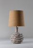 Swedish Grey with 12" Bongo in Straw Linen and Cream Card lining