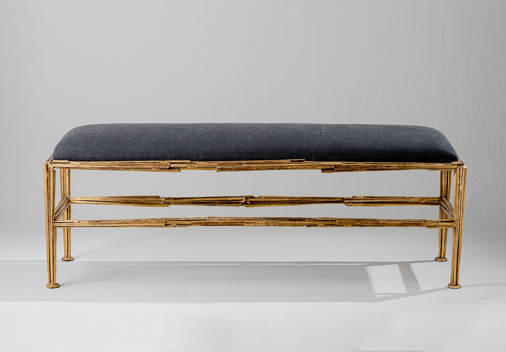 Gold with Carbon Linen Cushioned Seat Pad