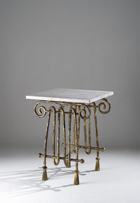 Distressed Gold with Romano Travertine unfilled & honed | CST63