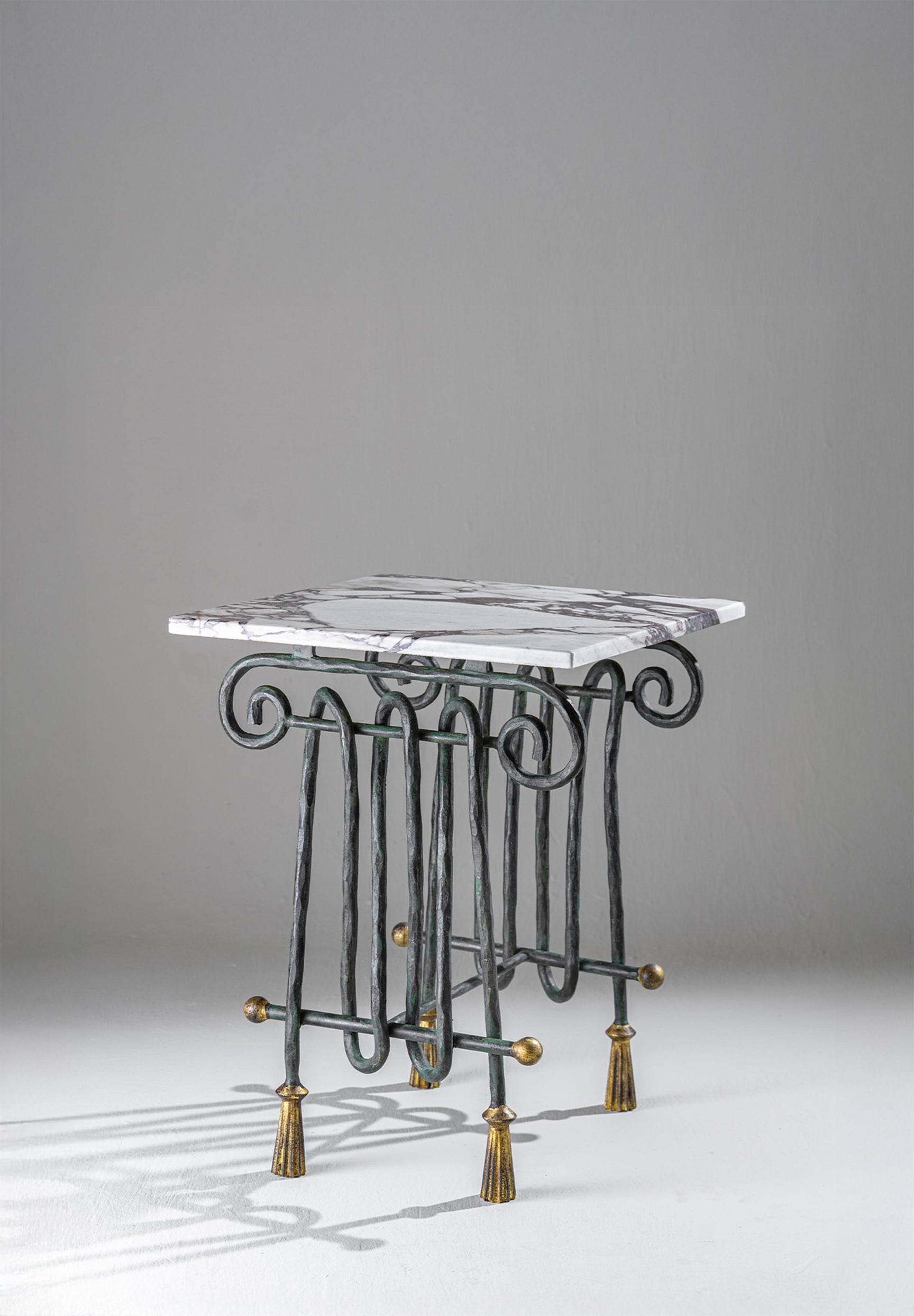 Verdigris with Marone marble