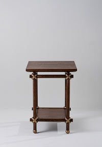Walnut Stained Oak with French Brass | CST68