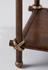 Walnut Stained Oak with French Brass