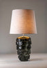 Charcoal with 16" Bongo in Natural Linen and Cream Card lining 