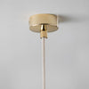Ceiling Rose – Standard in Brass + Flex in Cream Rosier