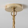 Ceiling Rose – Standard UL in Brass + Chain – Standard in Brass