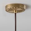 Ceiling Rose – Decorative in Old English Brass + Flex in Brown Silk