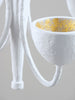 Plaster White with Cream Etched Gold