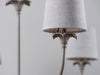 Swedish Grey with 5.5" Fez in Natural Linen and Cream Card lining