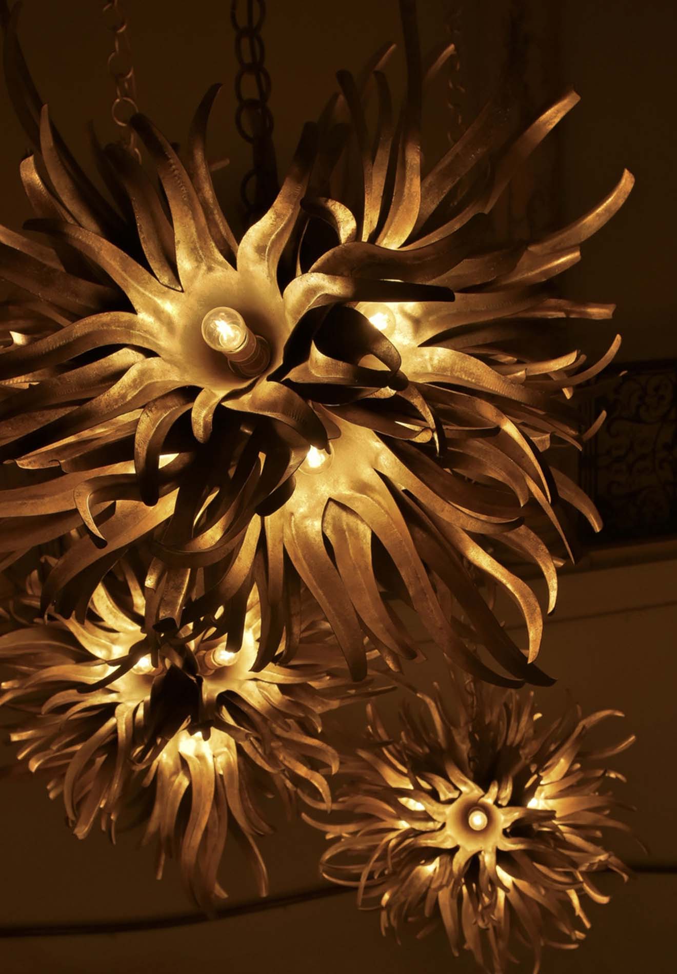 Porta Romana Urchin ceiling light featured in the Royal Academy