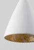 Plaster White with Cream Etched Gold