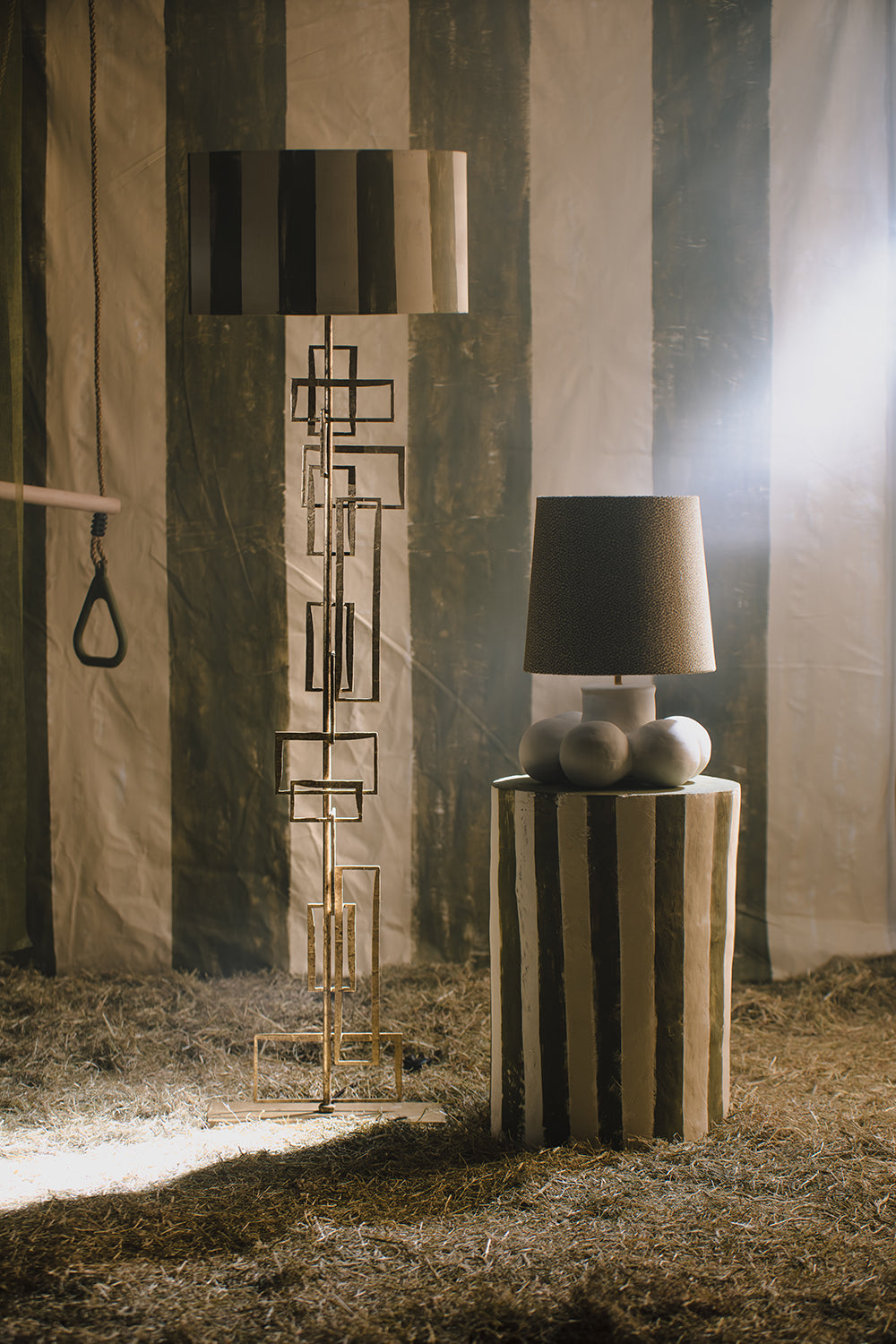 Better homes and gardens deals distressed wood floor lamp