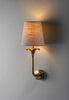 Old English Brass with 5" Bonny Fez in Natural Linen and Cream Card lining