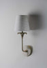 Swedish Grey with 5" Bonny Fez in Natural Linen and Cream Card lining | UL Backplate