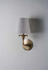 Old English Brass with 5" Bonny Fez in Natural Linen and Cream Card lining | UL Backplate