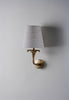 Old English Brass with 5" Bonny Fez in Natural Linen and Cream Card lining