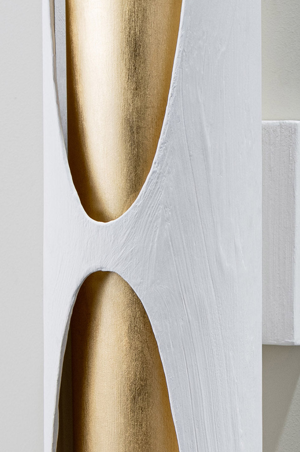 Plaster White with Bright Gold