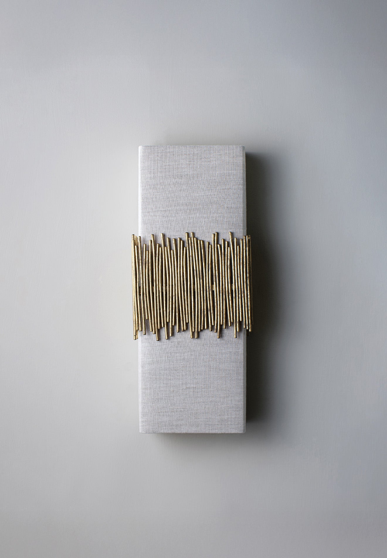 White Gold shown with 6 1/2" Matchstick in Natural Linen with Cream Card lining