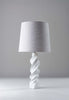 Plaster White shown with 14" Bongo in Natural Linen with Cream Card lining