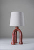 Red Earth with 11" Bongo in Natural Linen with Cream Card Lining