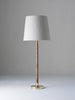 Dark Cane in Brass shown with 10" Bongo Natural Linen with Cream Card lining