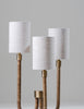 Antique Brass and Dark Cane shown with 3 x 4" Cylinders in Natural Linen and Cream Card lining