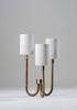 Brass and Dark Cane shown with 3 x 4" Cylinders in Natural Linen and Cream Card lining
