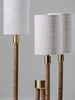 Brass and Dark Cane shown with 3 x 4" Cylinders in Natural Linen and Cream Card lining