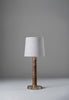 Dark Cane and Antique Brass with 7" Bongo in Natural Linen with Cream Card Lining
