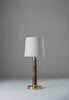 Dark Cane and Brass with 7" Bongo in Natural Linen with Cream Card Lining