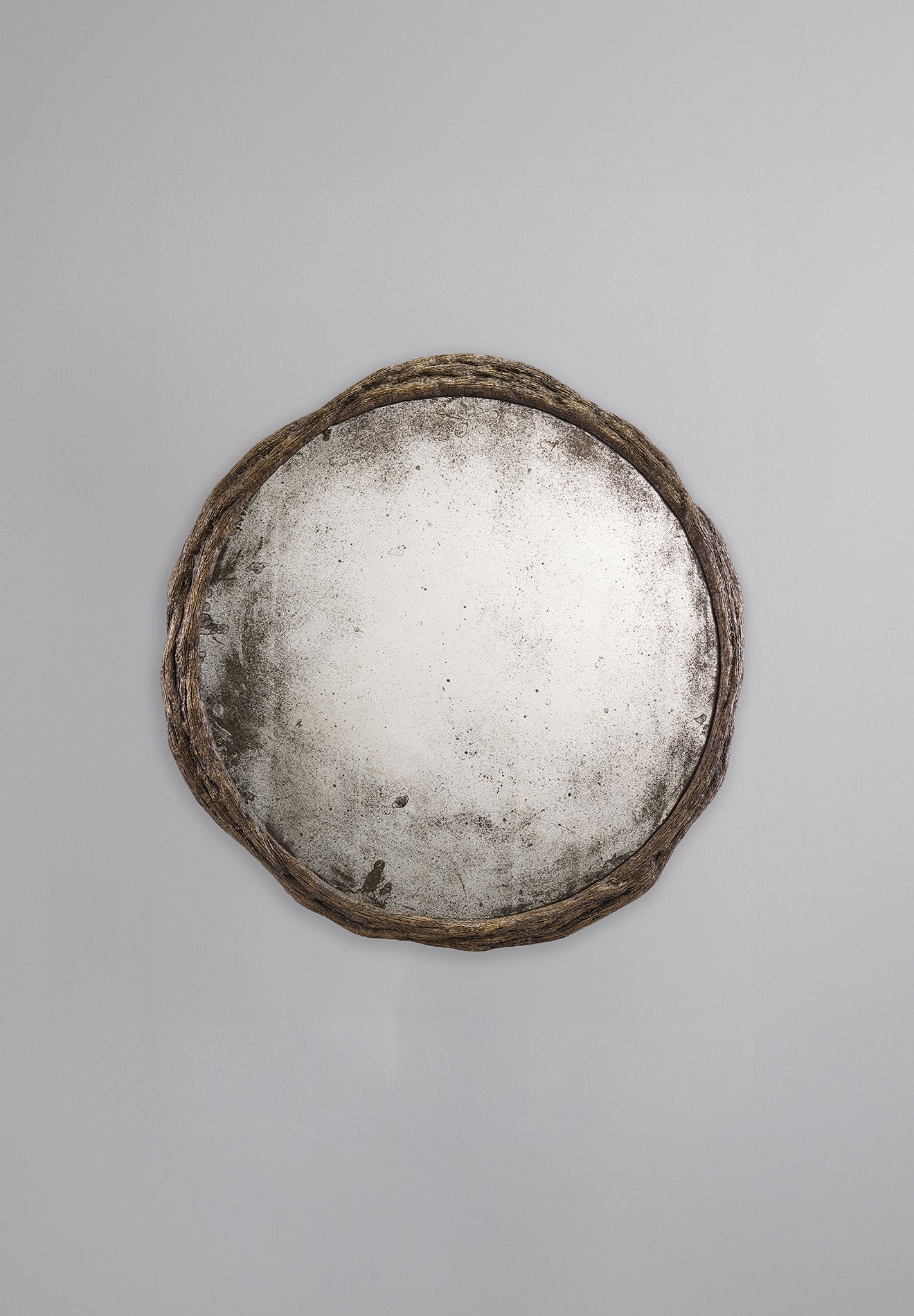 Antique Bronze with Antiqued Glass