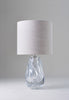 Clear shown with 12" Top Hat in Natural Linen with Cream Card lining