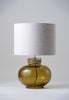 Olive with Bodu Gold collar shown with 16" Tall Cylinder in Natural Linen with Cream Card lining
